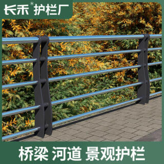人行道隔离桥梁防撞护栏公路马路不锈钢栅栏城市道路交通市政围栏